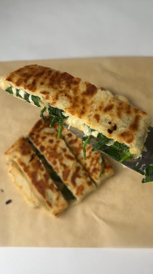 Spinach and Cheese Gozleme 