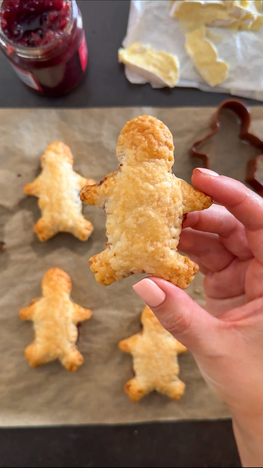 Brie & Cranberry Gingerbread Men